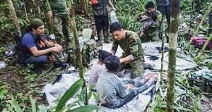   Los cuatro niños presentan cuadros de desnutrición, así como picaduras de insectos. Todavía están en el Hospital Militar, a donde fueron llevados. 