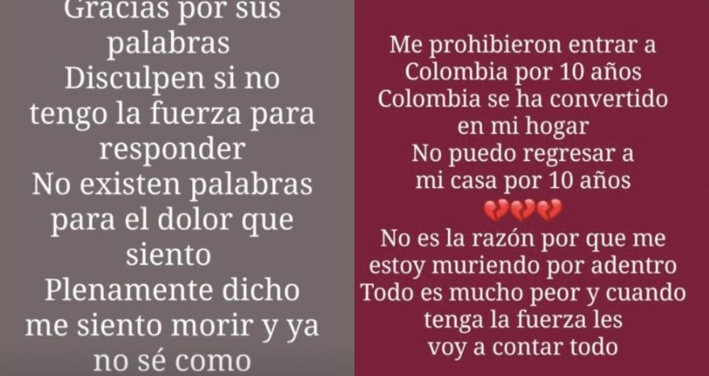 Atención | "Estoy muriendo por adentro": las primeras declaraciones de la alemana expulsada de Colombia