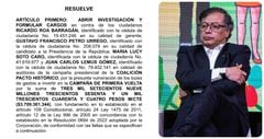 La campaña presidencial de Gustavo Petro, en líos con el CNE.