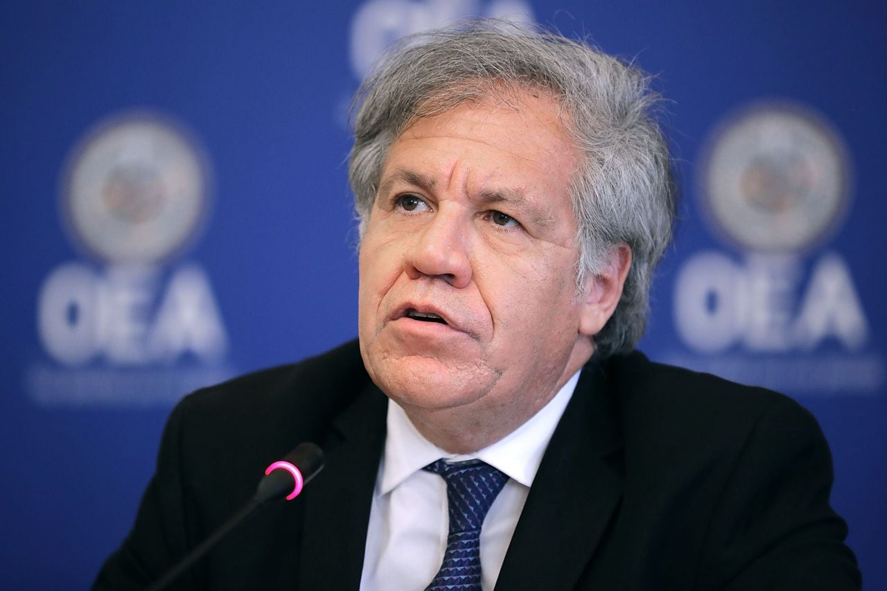 El Secretario General Luis Almagro sostuvo una rueda de prensa un día antes del inicio de la Asamblea General de la OEA.