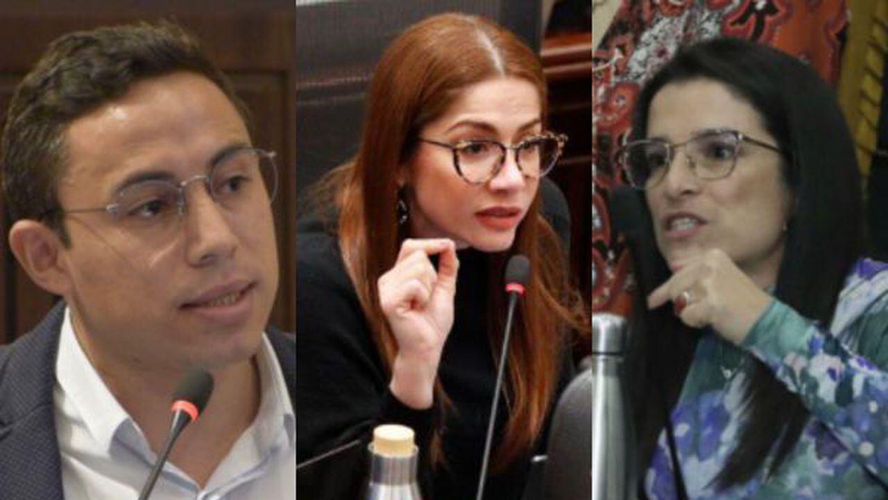 Los representantes Cristian Avendaño, Catherine Juvinao y Martha Alfonso tuvieron una fuerte discusión en la plenaria de la Cámara.