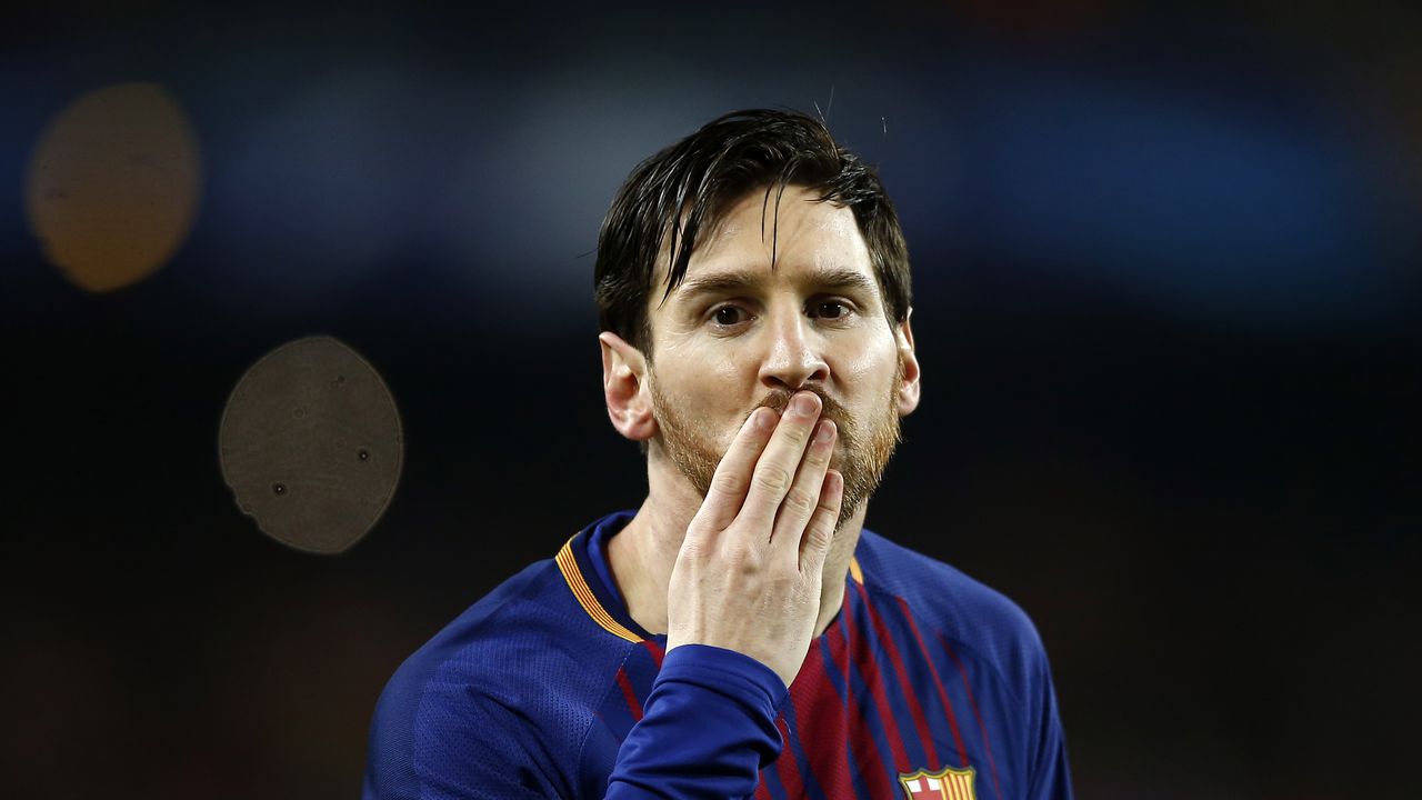 Lionel Messi en Barcelona.