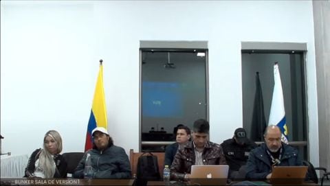 En la noche de este sábado se dio inicio a la audiencia de legalización de captura contra Nicolás Petro y Day Vásquez. (Captura de pantalla)