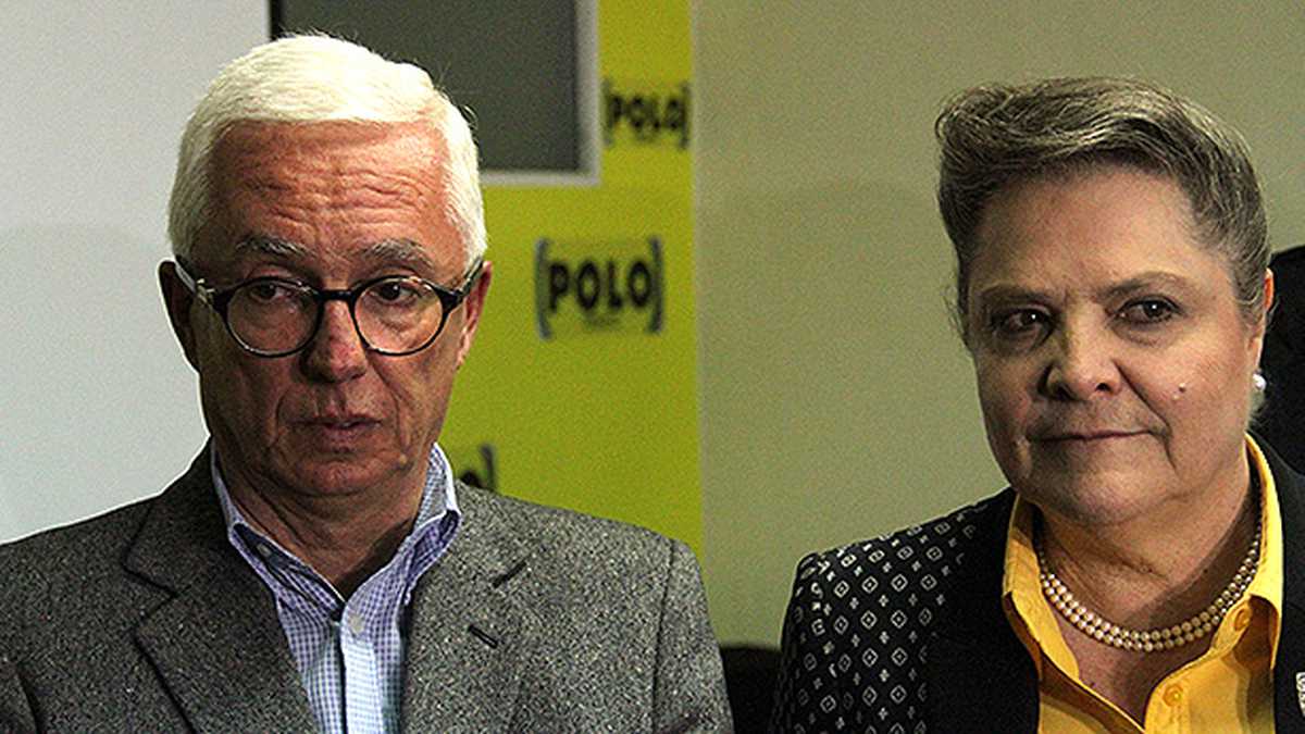 El senador del Polo Jorge Robledo (izq.) y presidenta del partido, Clara López (der.), están distanciados tras la polémica.