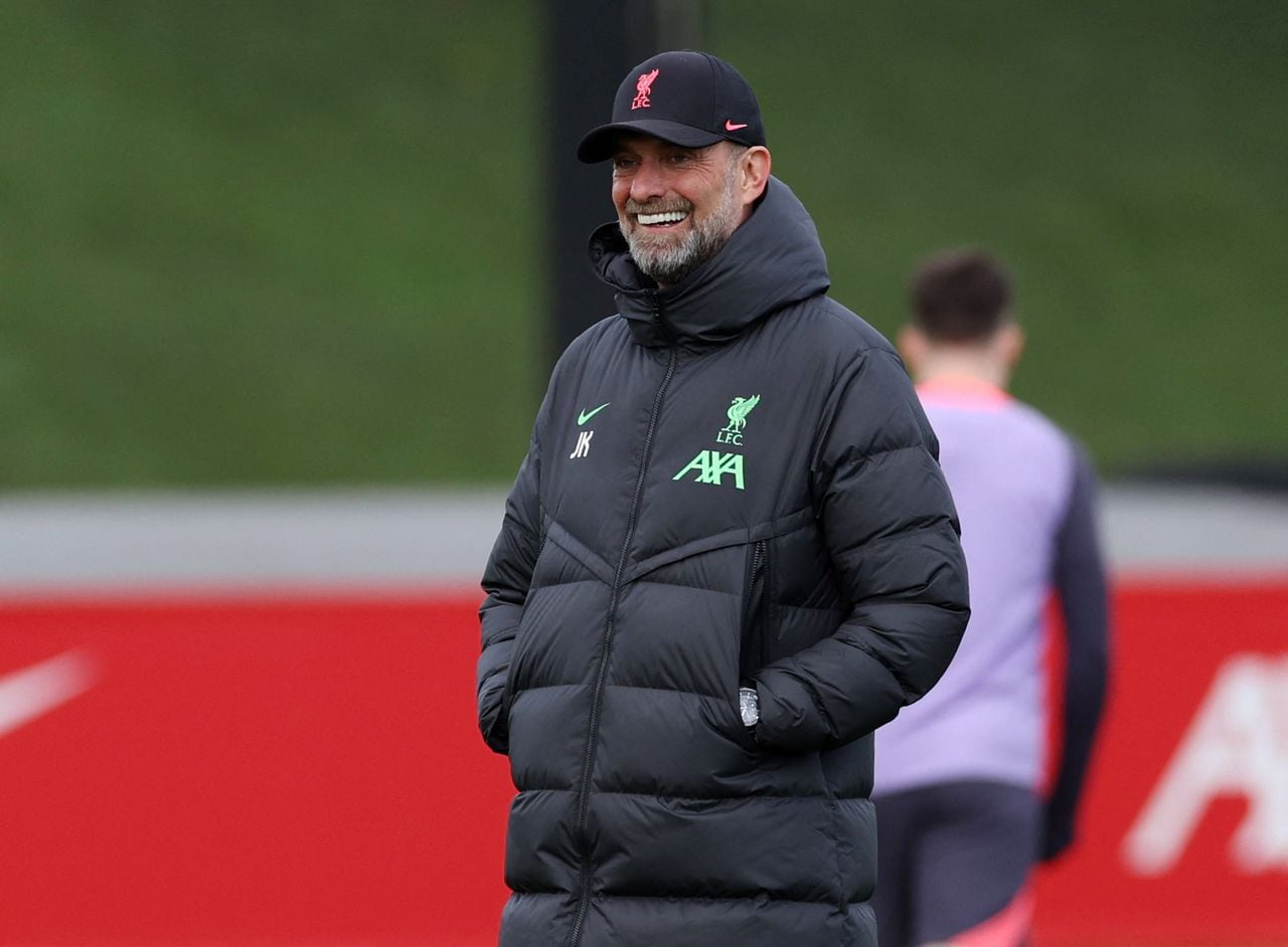 Soccer Football - Europa League - Liverpool Training - AXA Training Centre, Liverpool, Britain - April 17, 2024 Liverpool manager Jurgen Klopp during training Action Images via Reuters/Andrew Boyers