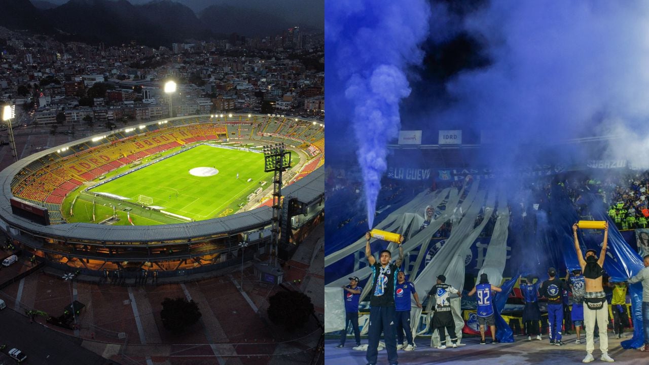 Estadio el Campín, Hinchas Millonarios. Foto: Semana/Guillermo Torres Reina//Getty Images/Daniel Garzon Herazo/NurPhoto