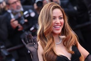 CANNES, FRANCE - MAY 25: Shakira attends the screening of "Elvis" during the 75th annual Cannes film festival at Palais des Festivals on May 25, 2022 in Cannes, France. (Photo by Vittorio Zunino Celotto/Getty Images)