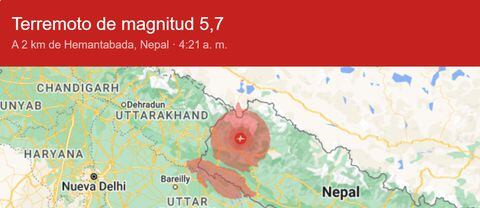 Un fuerte terremoto sacudió a Nepal en la mañana de este martes.