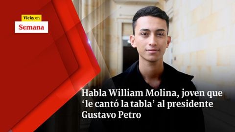 Habla William Molina, joven que ‘le cantó la tabla’ al presidente Gustavo Petro