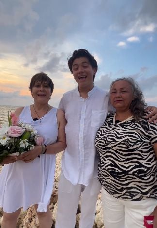 Alina Lozano y Jim Velásquez se casaron en Cartagena. Fue una boda simbólica.