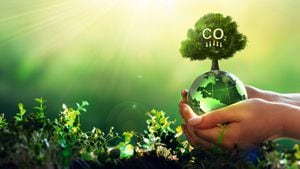 Los negocios verdes basados en energías renovables pueden limitar el cambio climático y el calentamiento global. Ambiente limpio y respetuoso con el medio ambiente sin emisiones de dióxido de carbono. Concepto de reducción de emisiones de CO2.