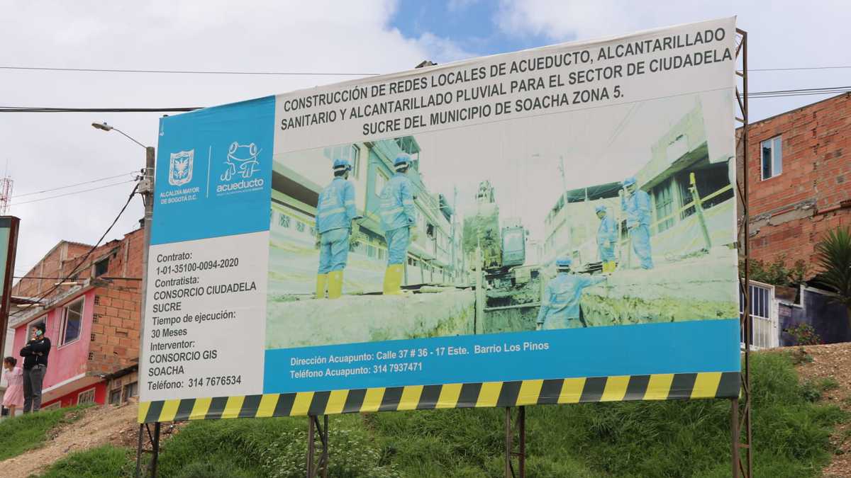 El alcalde de Soacha, Juan Carlos Saldarriaga, aseguró que son varias las obras de la EAAB que están inconclusas y abandonas.
