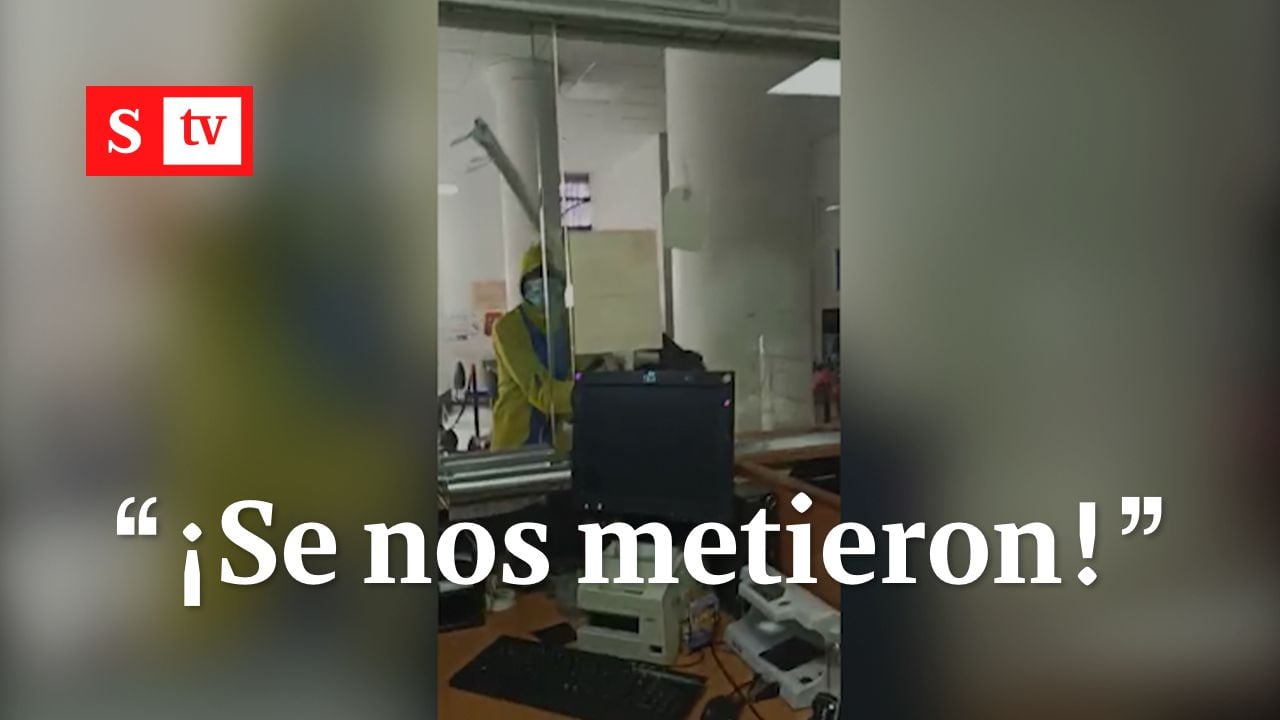 “Nos volvieron mierda la oficina”: así destruyeron un banco Av Villas en Cali