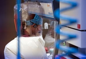 En el laboratorio con el máximo nivel de protección cuatro se pueden investigar de forma segura patógenos altamente infecciosos y potencialmente mortales, como los virus Ébola, Lassa o Nipah.