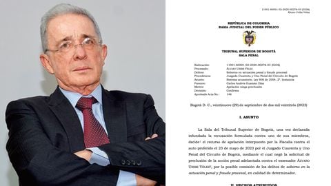 La decisión completa del Tribunal Superior de Bogotá frente al caso Uribe.