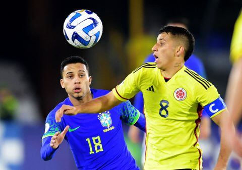 Gustavo Puerta fue una de figuras de la Selección Colombia Sub 20 en el Suramericano que se realizó en nuestro país. Foto: AFP