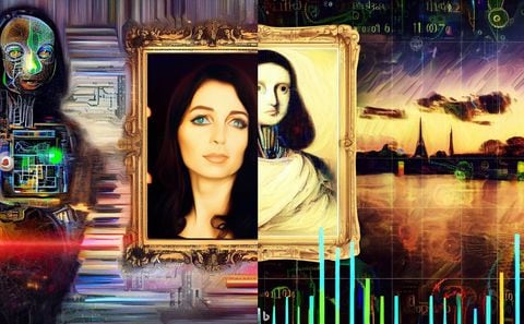 La IA ha sido aprovechada para generar versiones de obras pictóricas célebres, en este caso, a partir de la Mona Lisa.