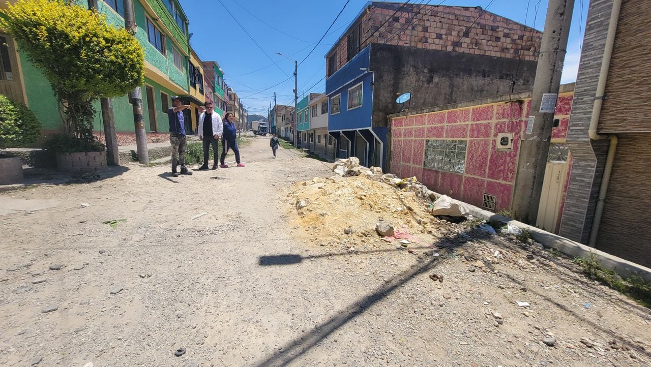 Obras de alcantarillado abandonadas en Bogotá