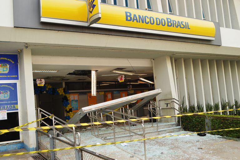 Asalto a banco en Brasil