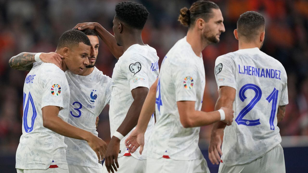 Francia venció a Holanda por 2-1 este viernes en las clasificatorias a la Euro 2024.