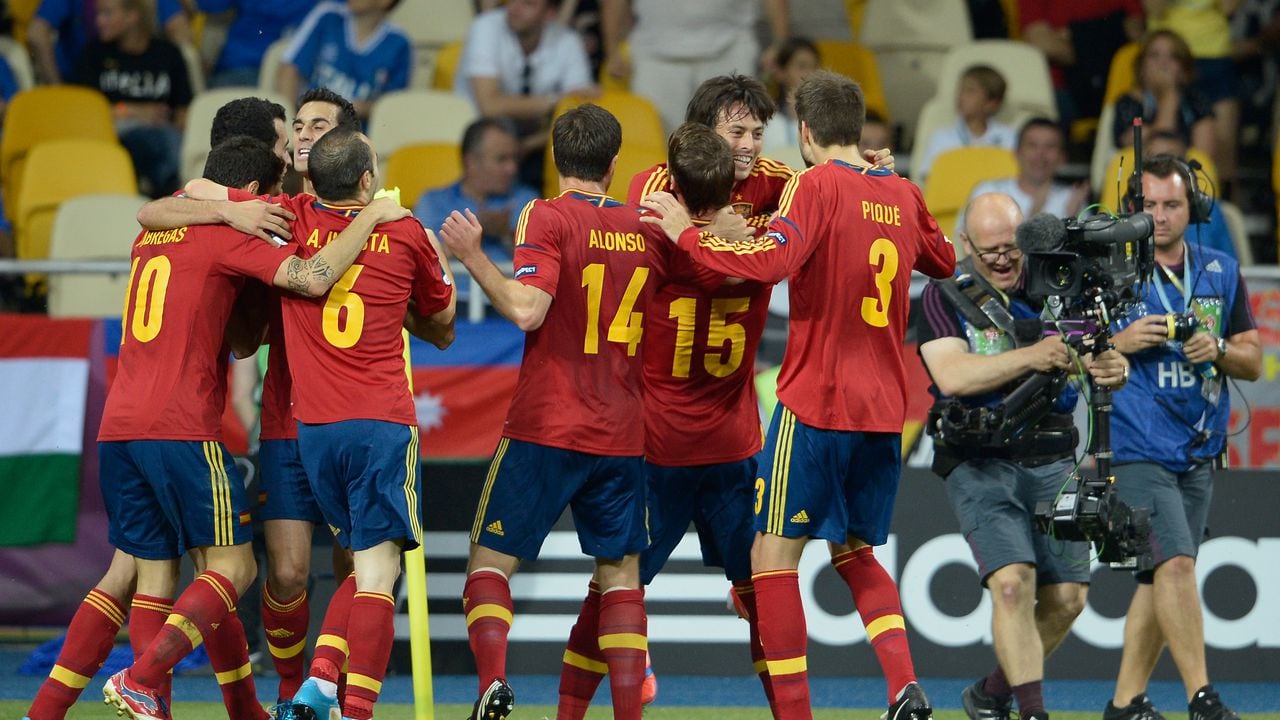 Selección España campeona de la Euro 2012.