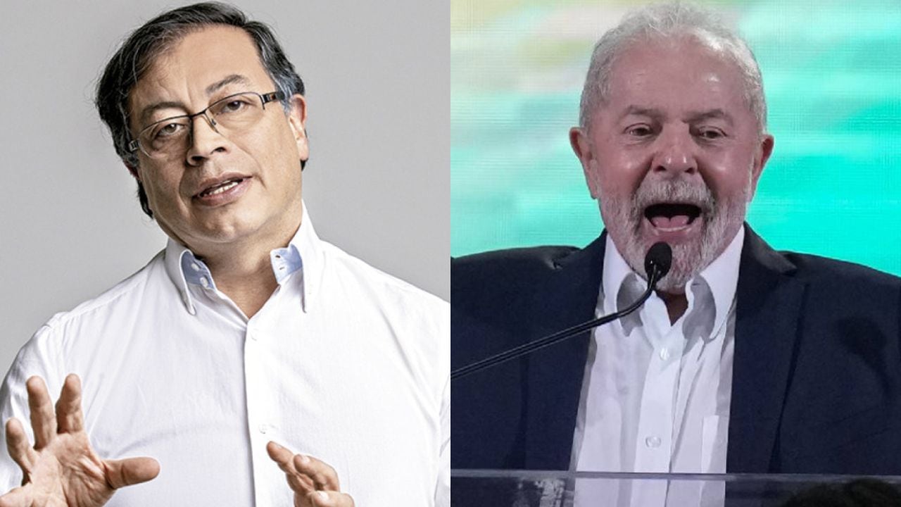 El presidente Gustavo Petro felicitó a Lula da Silva por su victoria.