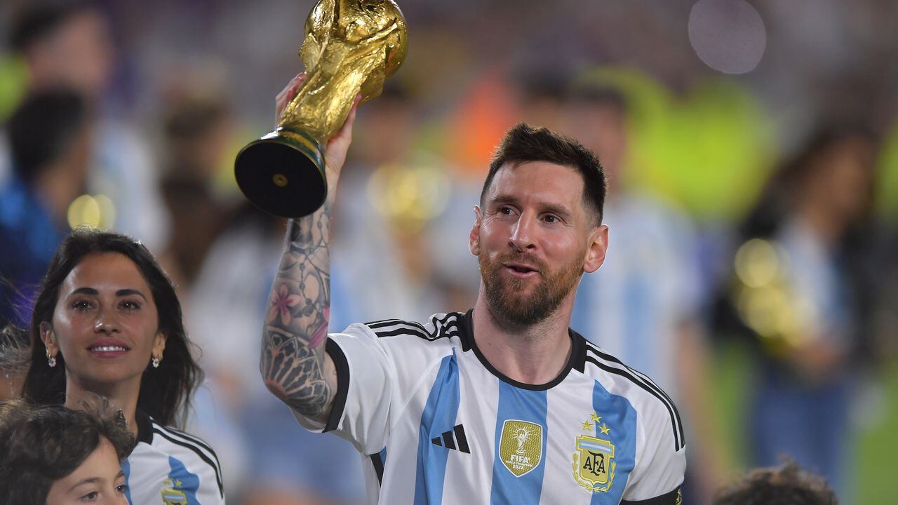 Lionel Messi celebró el familia y con su país una vez más la tercera estrella.