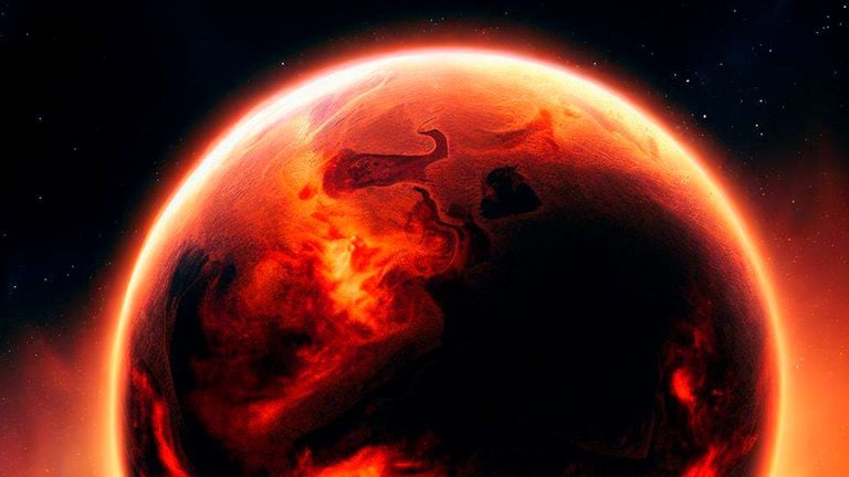 Scientists discover a planet that is burning like 