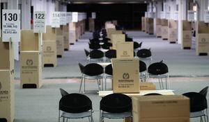 Puestos de votación, preparativos en el punto de Corferias, elecciones 2022