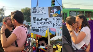La comunidad LGTBI protestó en un parque de atracciones de México porque les prohibieron no besarse en público.