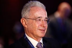 MADRID, SPAIN - JUNE 26: The former president of Colombia Álvaro Uribe, is seen during the celebration of the I Concordia Europe - AmchamSpain Summit at Eurostars Madrid Tower Hotel on June 26, 2019 in Madrid, Spain. (Photo by Eduardo Parra/Europa press via Getty Images) (Photo by Europa Press News/Europa Press via Getty Images )