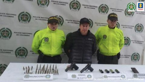 Autoridades capturaron a un hombre que almacenaba armamento privativo en una vivienda en Nariño.