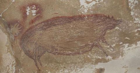 Pintura rupestre más antigua de un animal