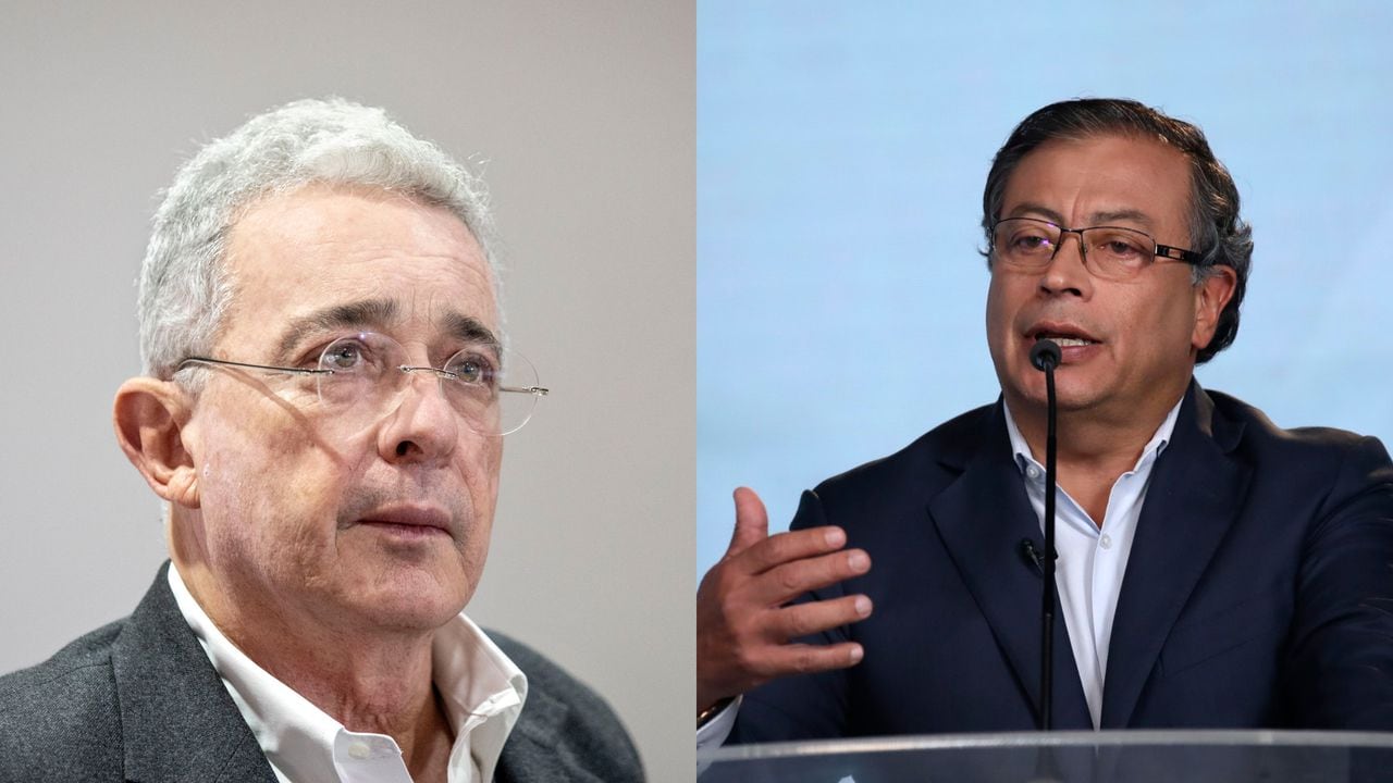 Álvaro Uribe y Gustavo Petro.