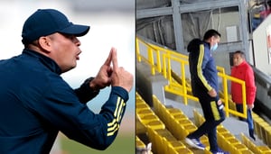 El entrenador interino de la Selección Colombia estuvo en El Campín.