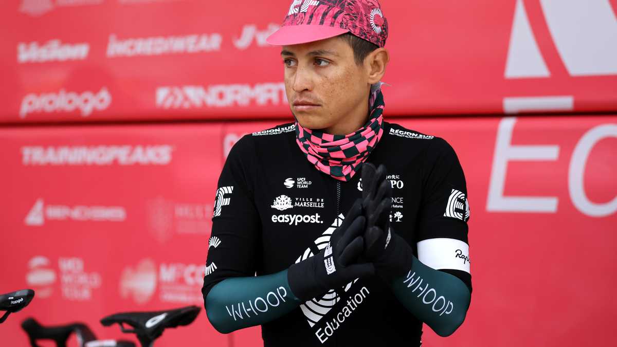 CAMBRILS, SPAIN - MARCH 26: Johan Esteban Chaves Rubio of Colombia and EF Education - Easypost prior to the 101st Volta Ciclista a Catalunya 2022 - Stage 6 a 168,5km stage from Costa Daurada (Salou-Cambrils) to Costa Daurada (Salou-Cambrils) / #VoltaCatalunya101 / #WorldTour / on March 26, 2022 in Cambrils, Spain. (Photo by Gonzalo Arroyo Moreno/Getty Images)