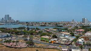 Panoramic photograph of Cartagena, Colombia