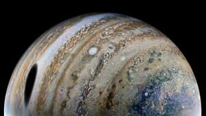 Sombra de Ganímedes en Júpiter
NASA
22/4/2022