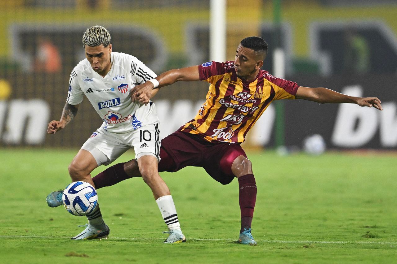 Juan Fernando Quintero en el partido ante el Tolima, este jueves 9 de marzo.