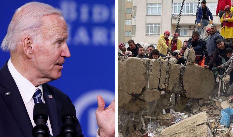 El presidente de Estados Unidos, Joe Biden, se refirió a la tragedia ocurrida en Turquía y Siria