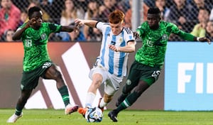 Nigeria fue superior de principio a fin ante Argentina.