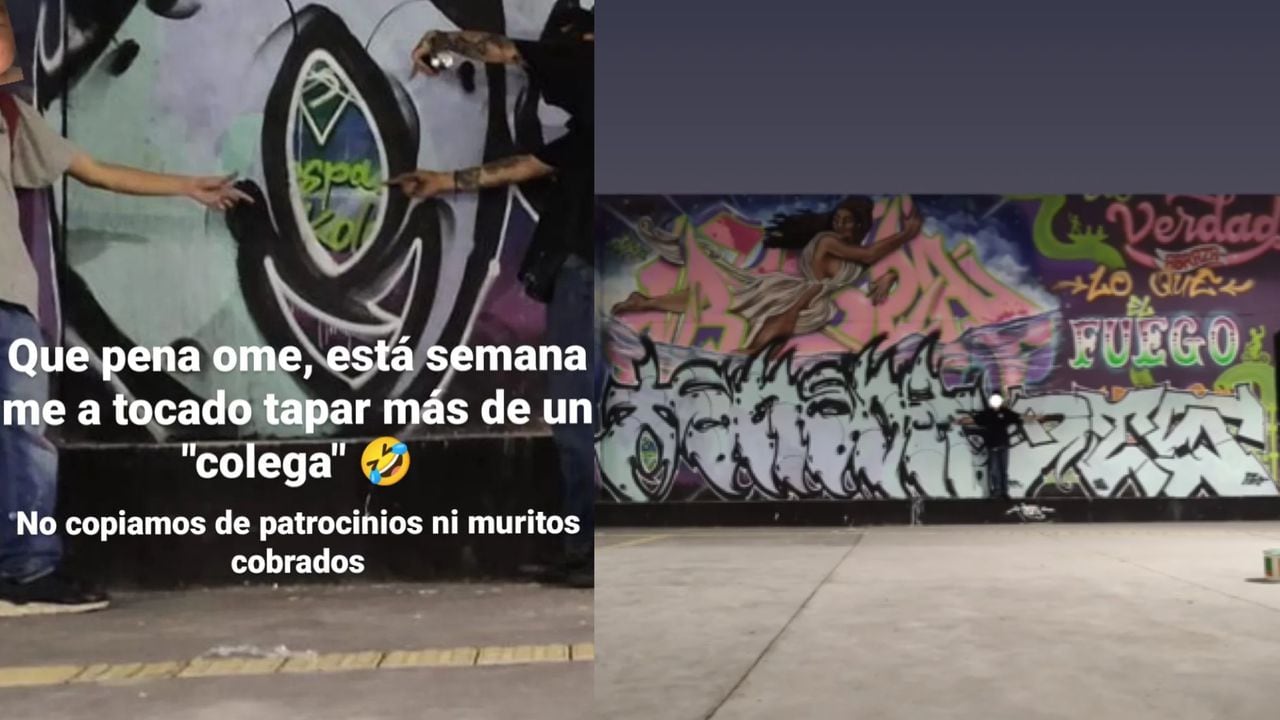 Estos son los mensajes a través de redes sociales que envían los responsables de violentar el mural.