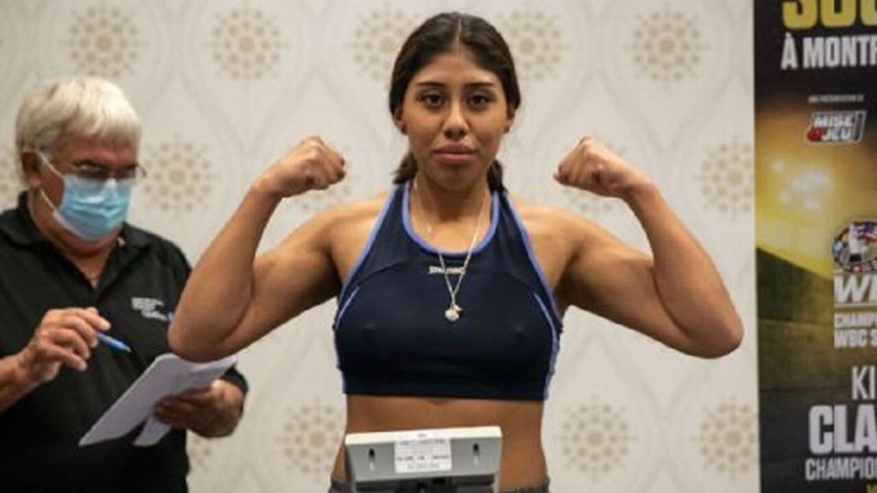 La boxeadora mexicana Jeanette Zacarías. Foto: Twitter @azucenau
