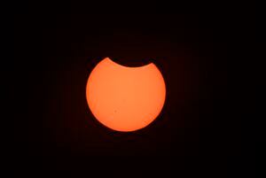 Eclipse solar anular del sábado 14 de octubre.