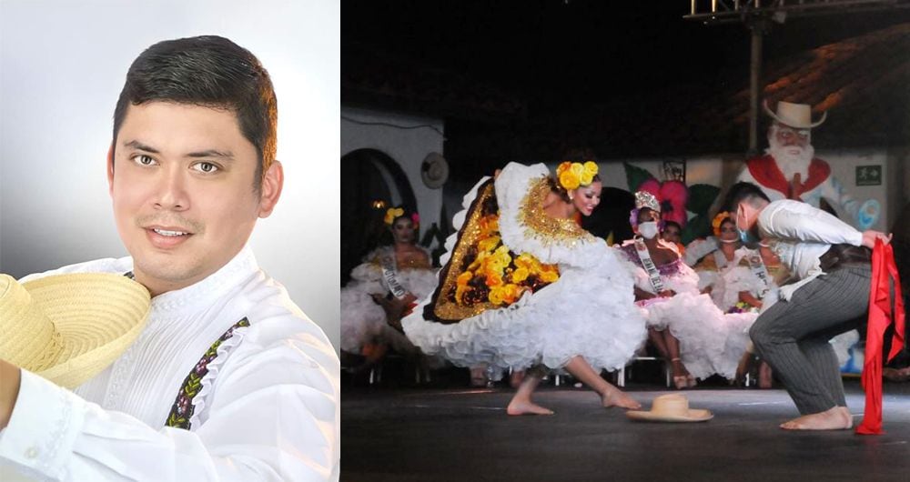 Sergio Medina es contratista de la Gobernación del Huila y bailarín profesional de Bambuco.