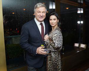 NEW YORK, NEW YORK - MARCH 03: Hilaria Baldwin and Alec Baldwin attend Guild Hall Academy Of The Arts Achievement Awards 2020 at the Rainbow Room on March 03, 2020 in New York City. (Photo by Sean Zanni/Patrick McMullan via Getty Images)