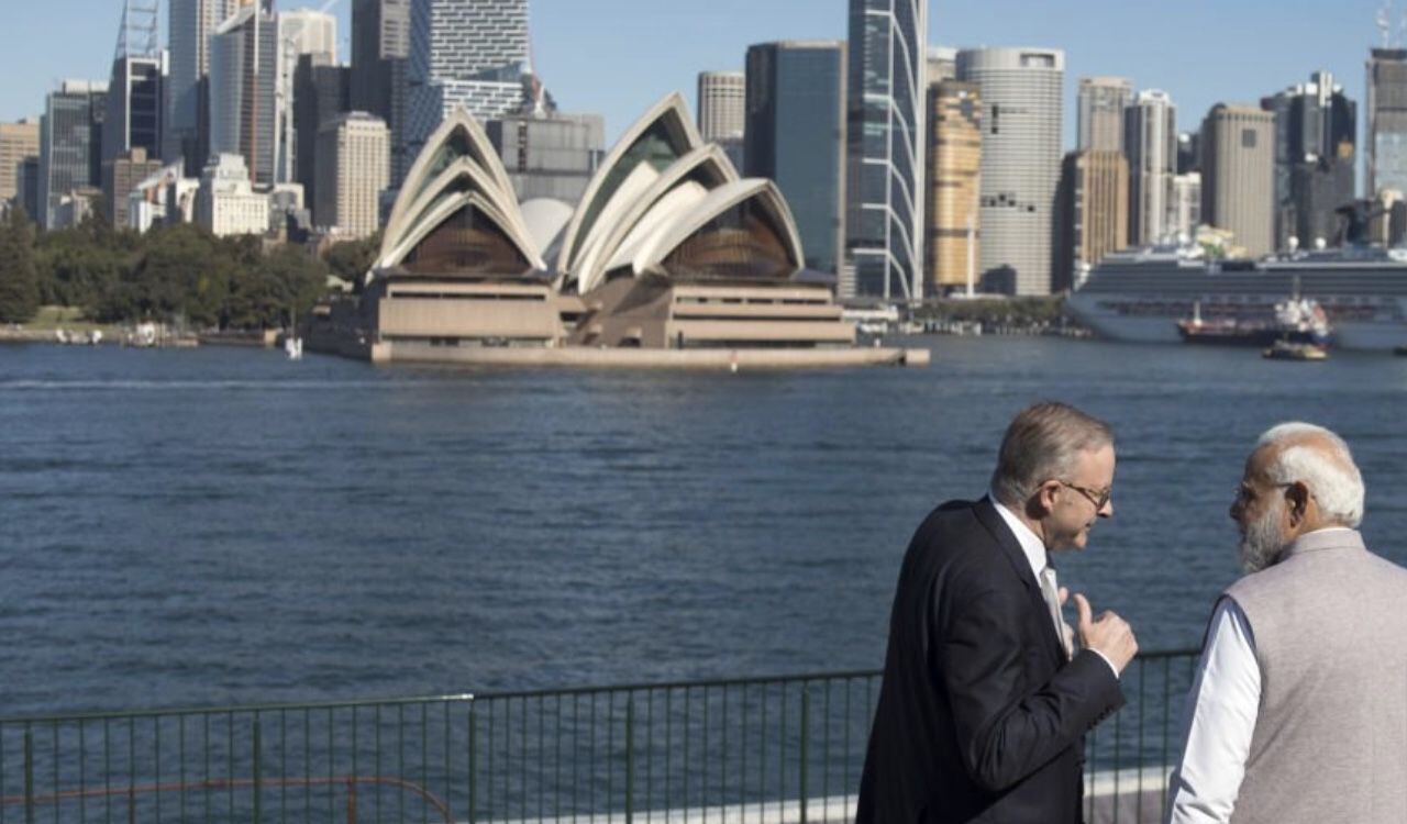 El primer ministro de India, Narendra Modi, ya había estado visitando a su homólogo de Australia