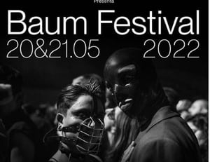 Afiche promocional del festival de música electrónica más importante en su género, el Baum Festival.