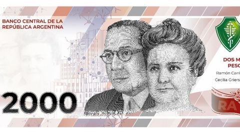 Argentina puso en circulación una nueva denominación de billetes de 2.000