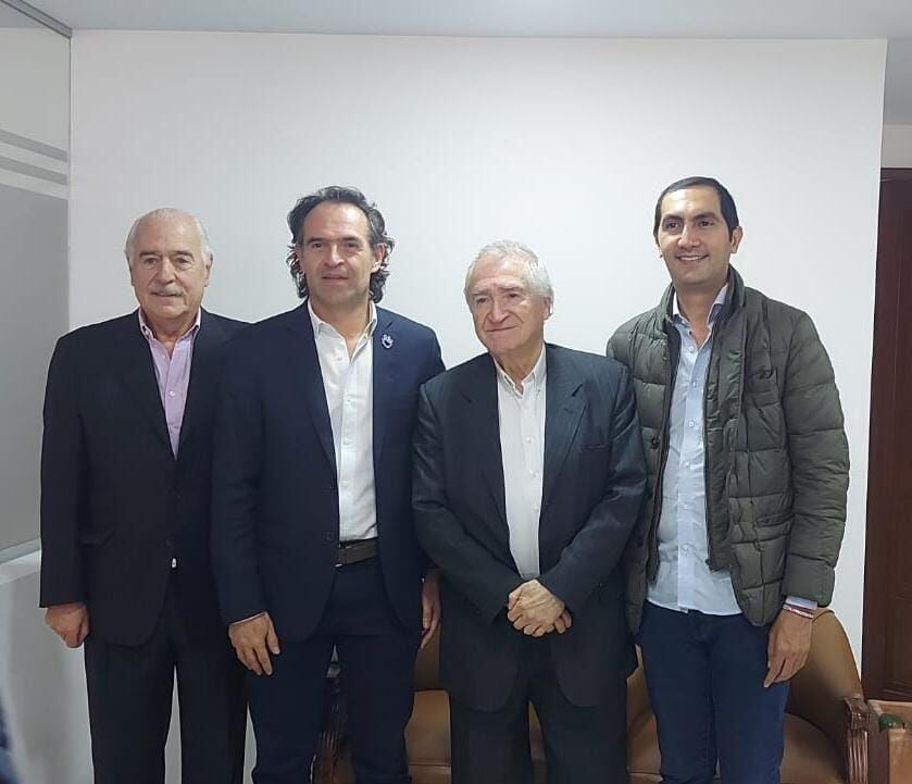 Andrés Pastrana; Federico Gutiérrez; Omar Yepes y David Barguil. 29/04/2022.